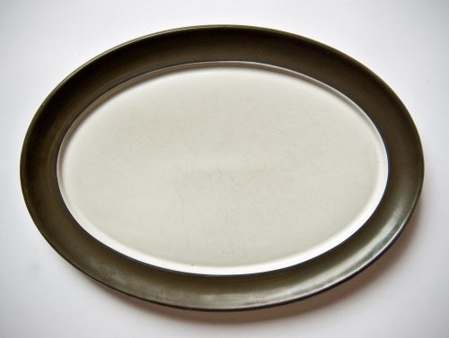 Denby Chevron Oval Main Plate