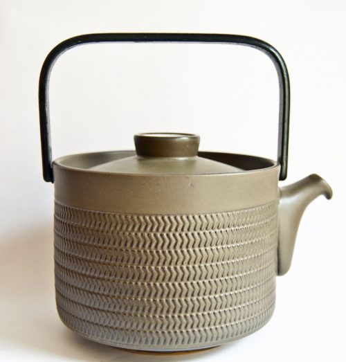 Denby Chevron Steel Handled Teapot