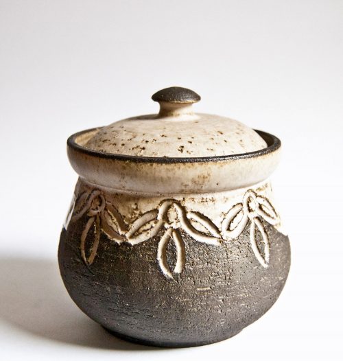 Løvemose Denmark, Lidded Stoneware Bowl