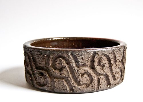 Løvemose Denmark, Carved Stoneware Bowl