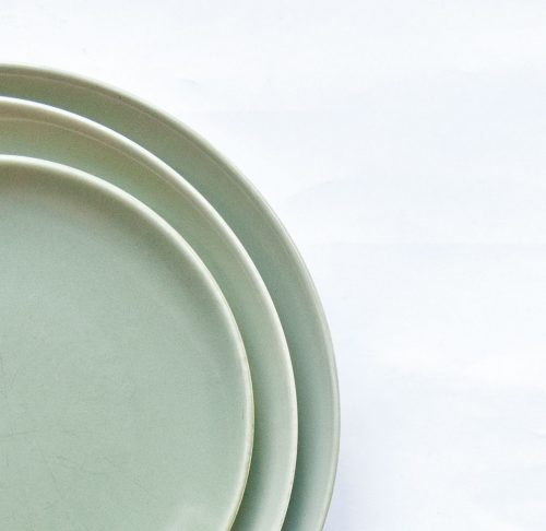 Poole Cameo Celadon - Coupe Plates
