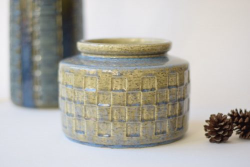 Palshus Chamotte Vase with Impressed Decoration via DanishMood Etsy