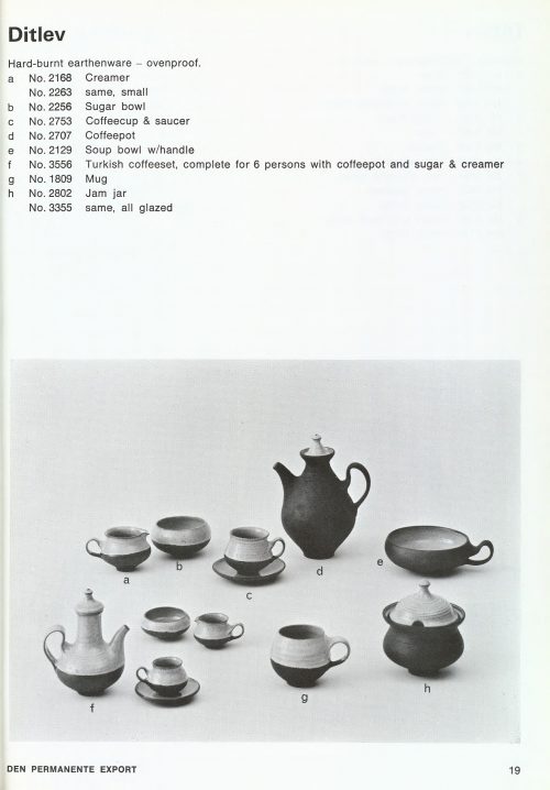 Ditlev Denmark, 1967 Den Permanente Catalogue