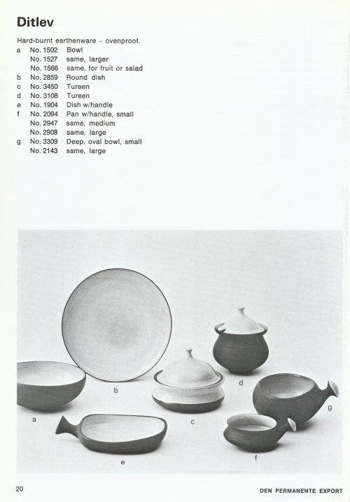 Ditlev Denmark, 1967 Den Permanente Catalogue