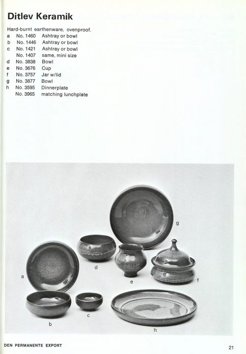Ditlev Denmark, 1967 Den Permanente Catalogue