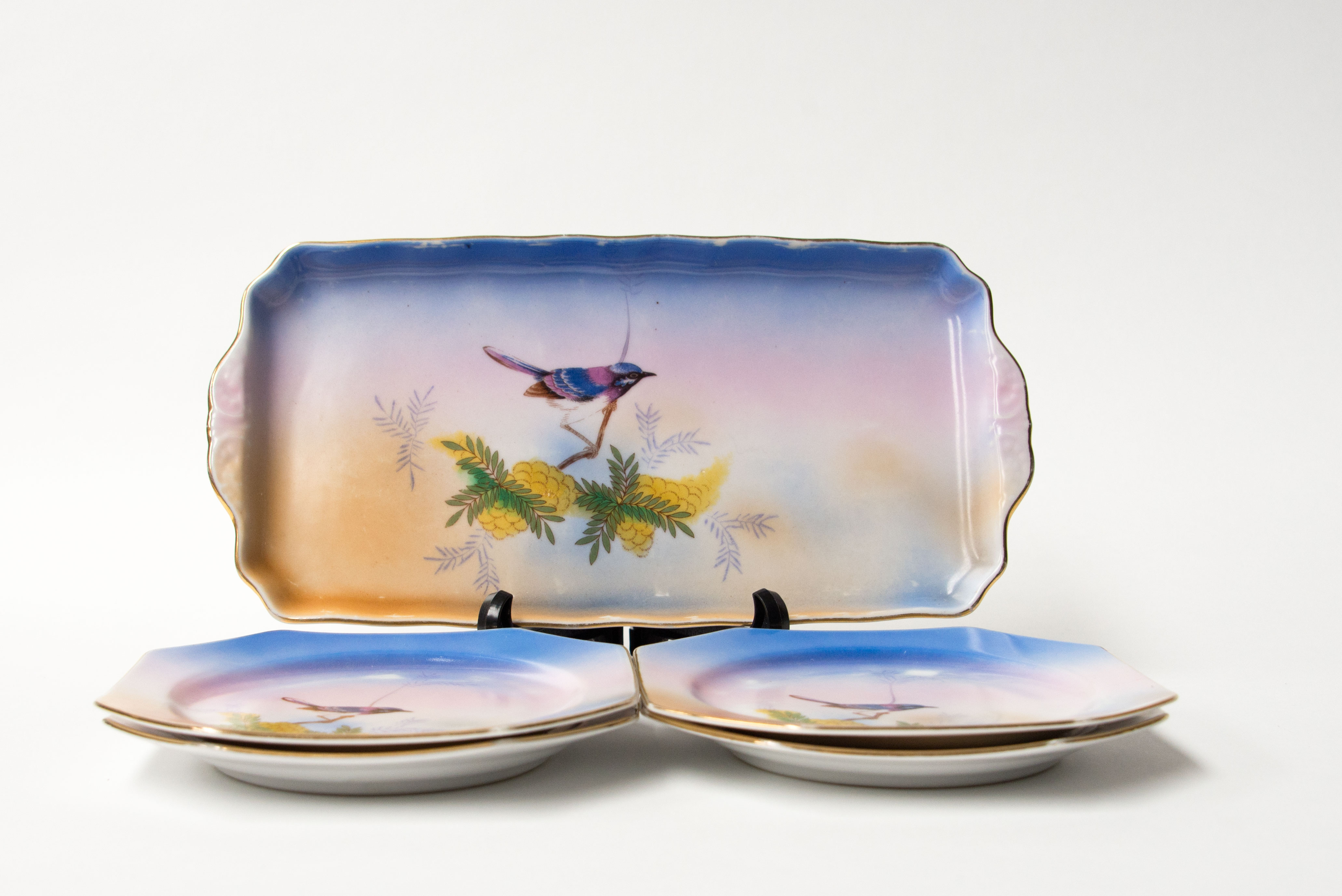 Noritake Blue Wren - Golden Wattle 