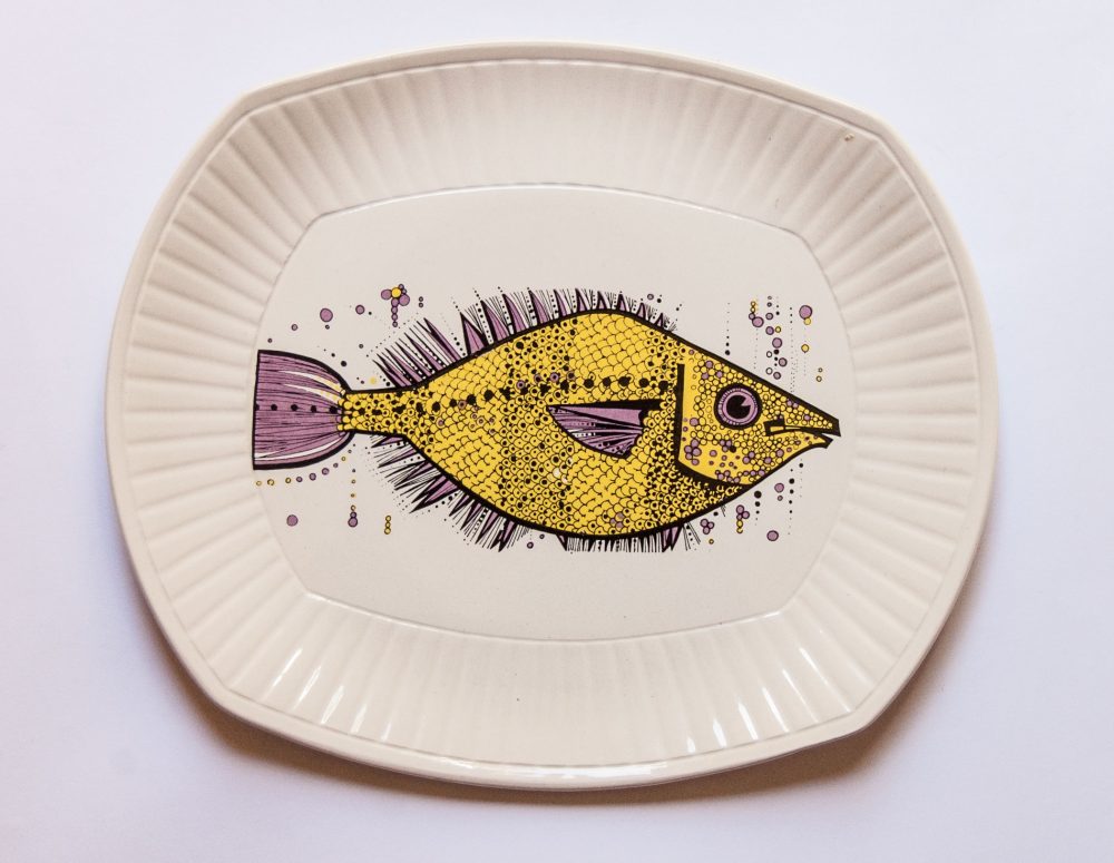 Aquarius Plate, Washington Pottery