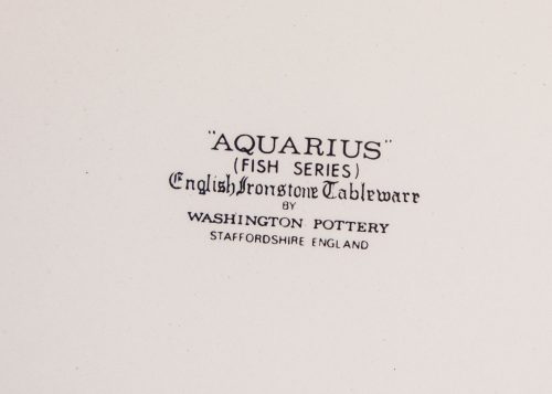 Aquarius Plate Backstamp