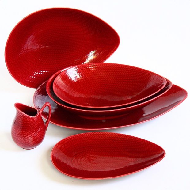 Rorstrand Blue Fire - Red